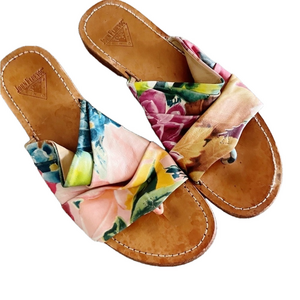 John Fluevog Rivers Amazon Floral Slip On/Flip Flop Size 11M